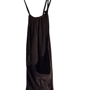 Younique Clothing Womens Brown Halter Spaghetti Strap Top Large Made in USA